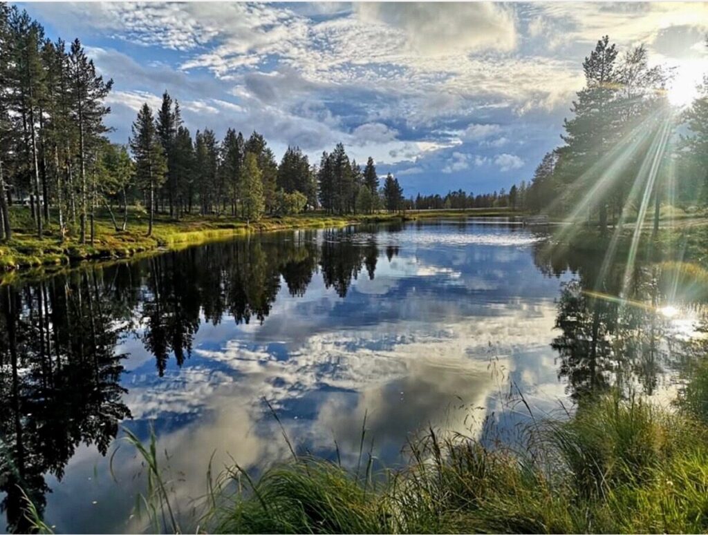 Kelolampi kesällä Saariselällä